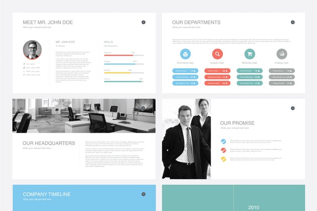 极简多用途企业PPT模板Vol.6 Multipurpose Powerpoint Template V.06插图(2)