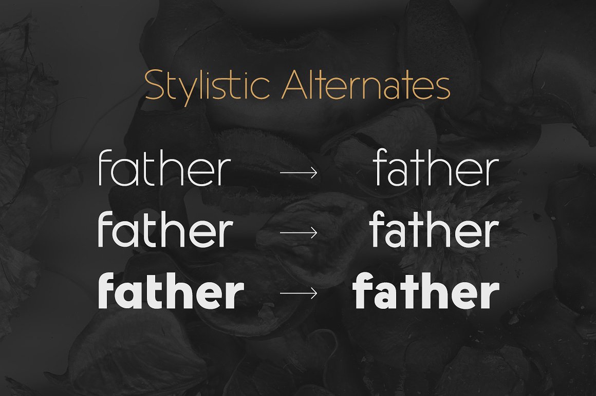 几何形状无衬线字体 Kontora typeface插图(3)