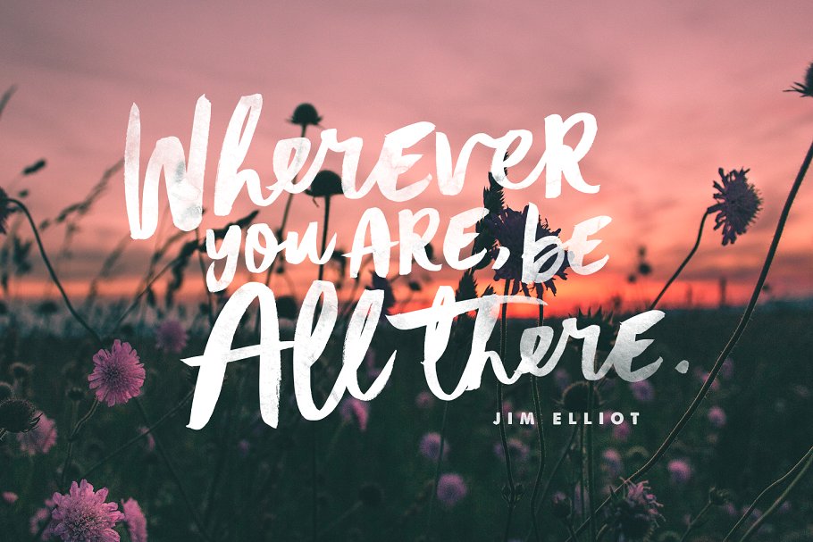 一组质朴有魅力的手绘字体组合 The Wayfaring Font Duo插图(1)