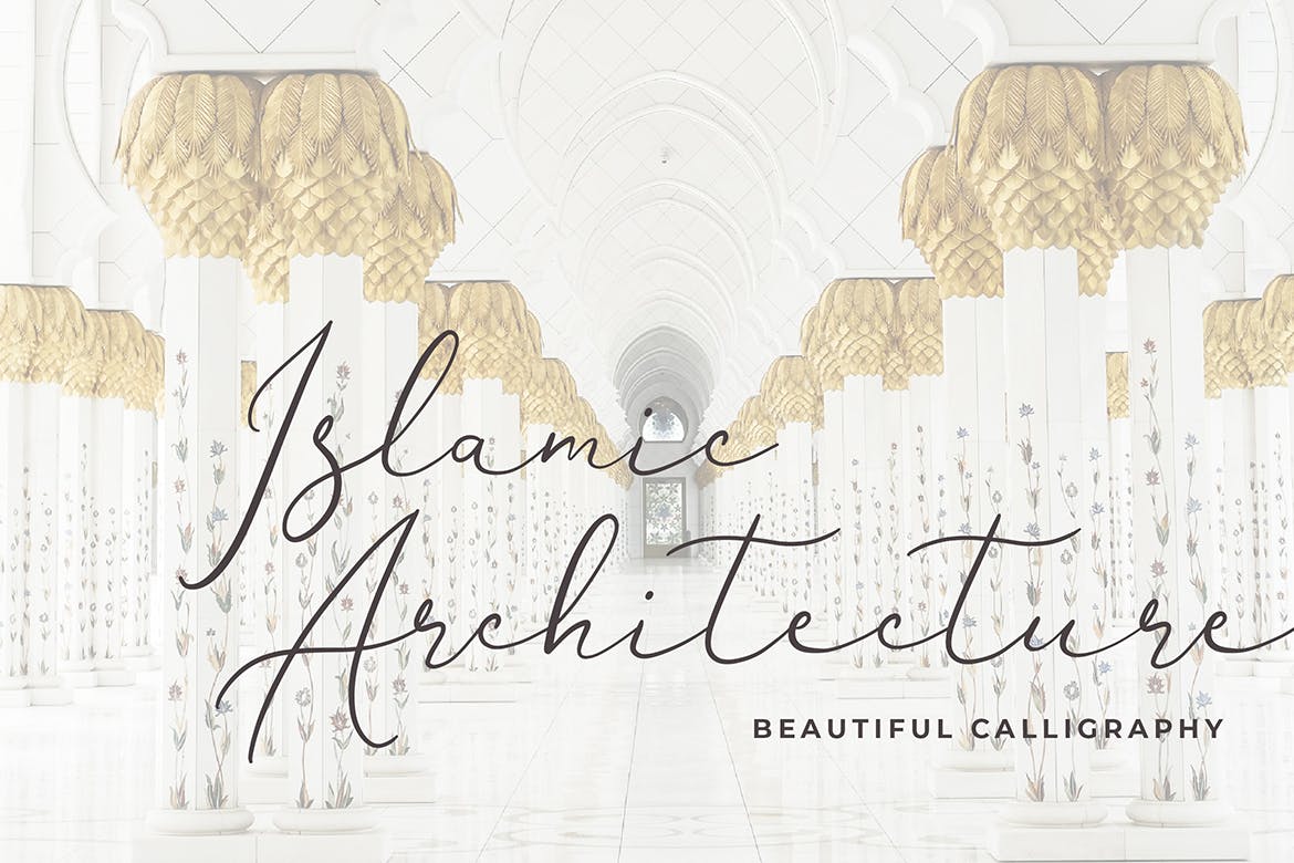 独特手写连笔书法英文字体素材库精选 Brianna Qasim Beautiful Calligraphy Font插图(3)