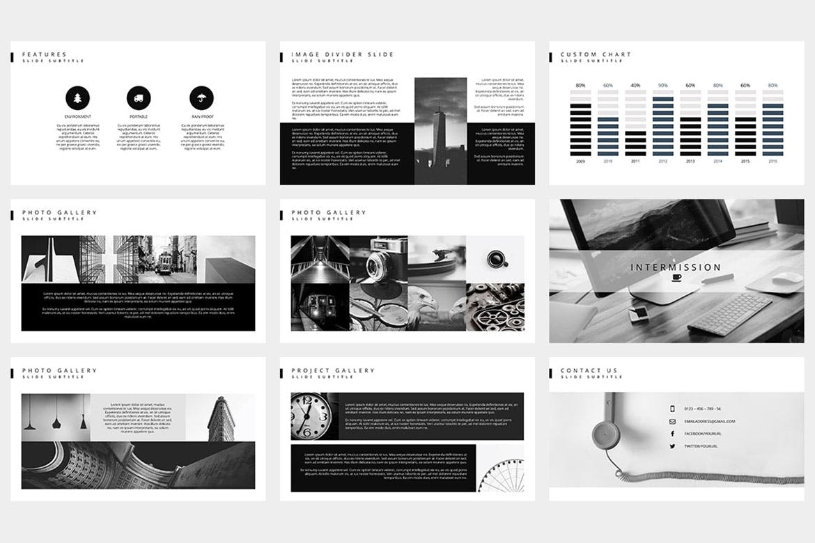 高端大气传统企业简介PPT/Keynote幻灯片模板 Callisto Presentation Template插图(1)