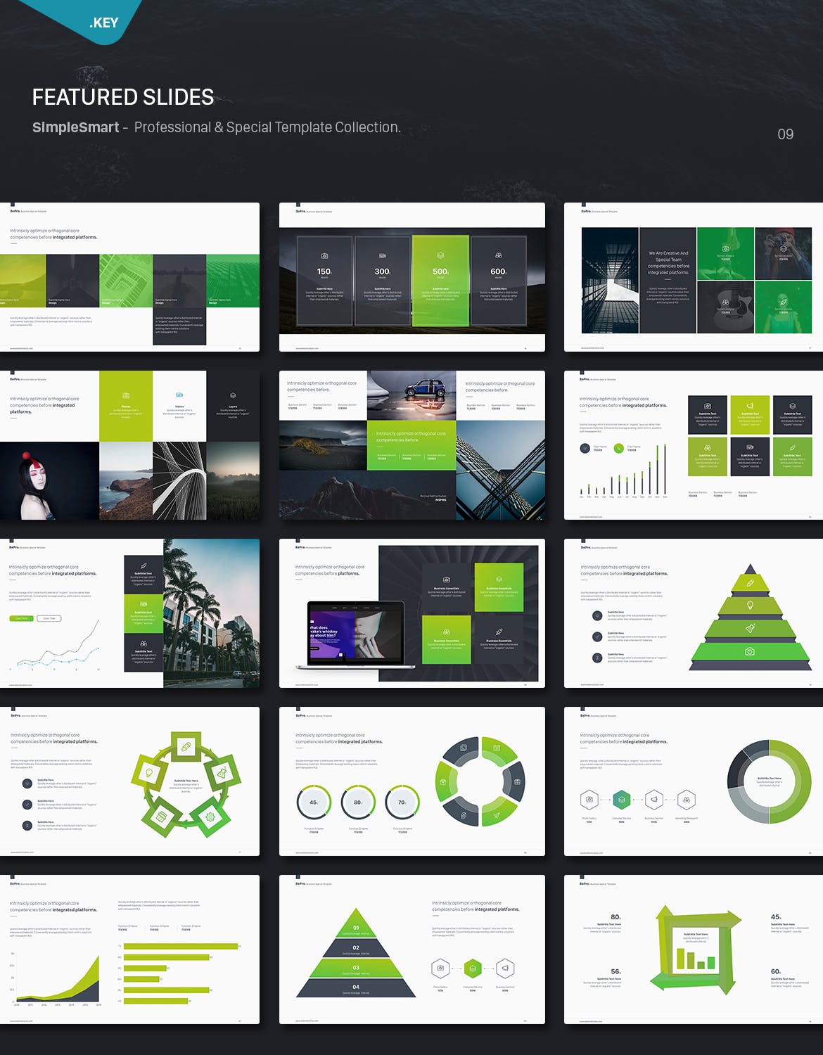 高端时尚的商务商业提案keynote幻灯片演示模版（key）插图(7)
