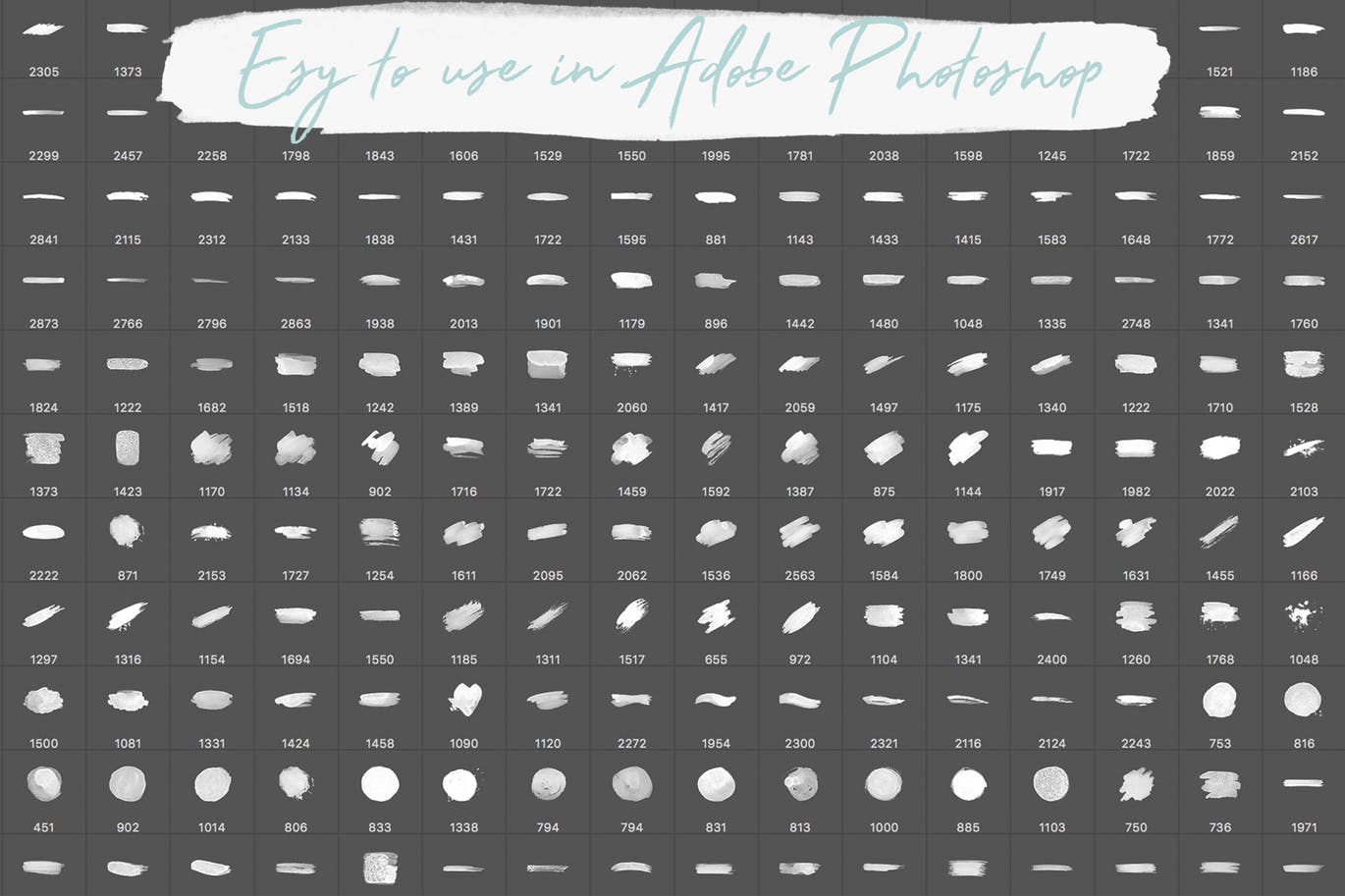 200+个PS水彩笔刷大合集 200 Photoshop Watercolor Brushes | BIG Collection插图(2)