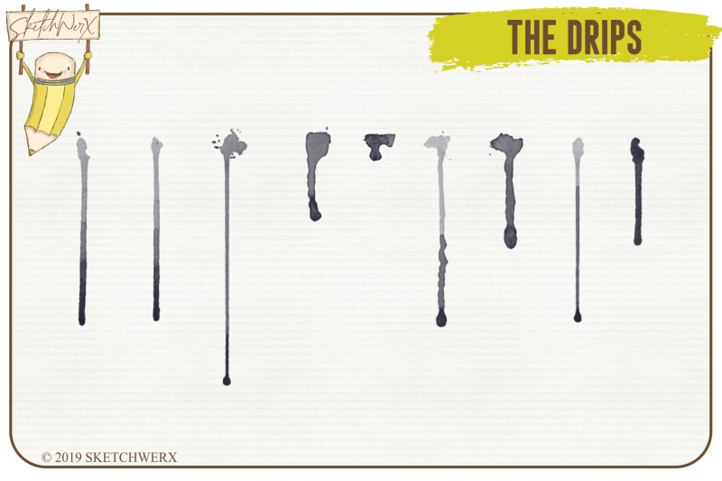 创意Procreate专用画笔素材-水彩戒指和滴水印章插图(5)