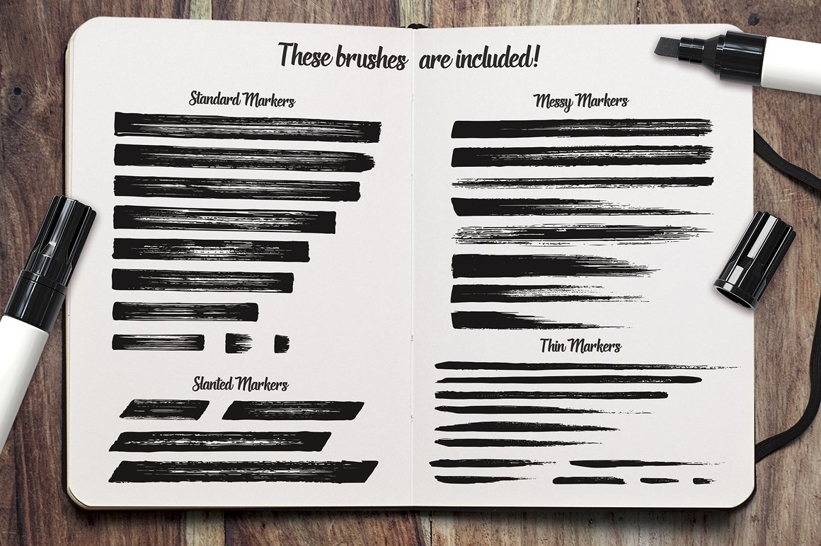 300个不同纹理Illustrator矢量笔刷下载[AI]插图(5)