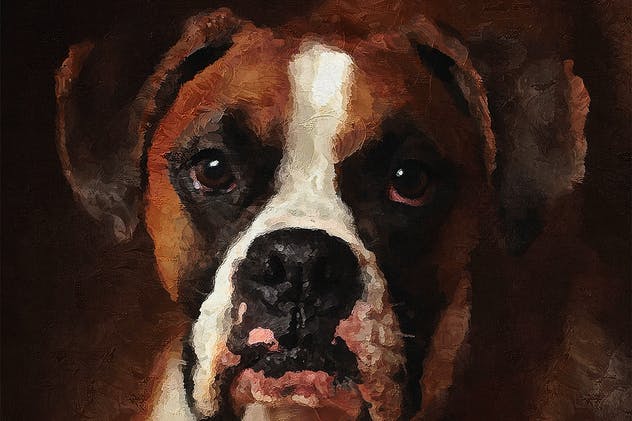 一键生成大师级逼真油画作品效果PS动作 Palette Knife Photoshop Action插图(9)