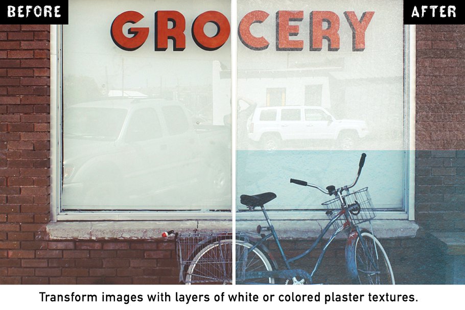 25款白墙石膏刷效果PS笔刷 WhiteWalls — 25 Plaster Brushes插图(2)