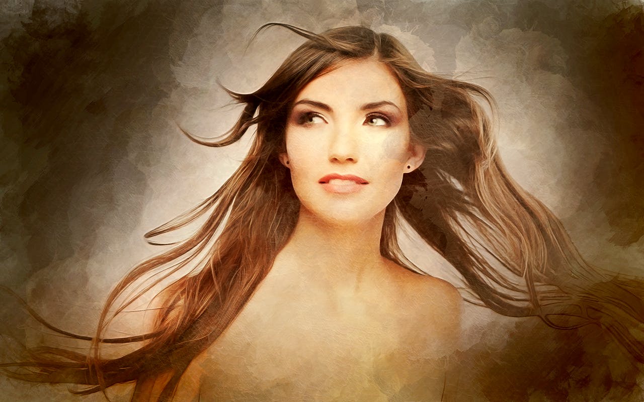 唯美油画作品风格一键生成PS动作 Renaissance CS3+ Photoshop Action插图(1)