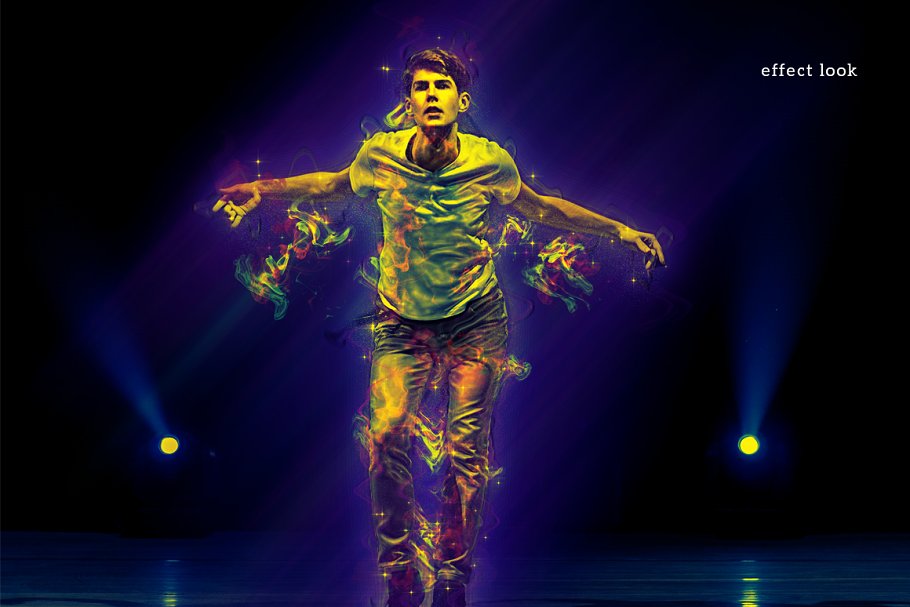 运动能量彩墨特效Photoshop动作 Energy  Photoshop Action插图(3)