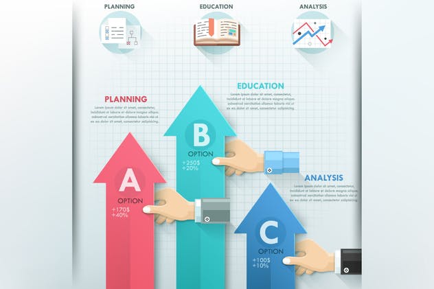 团队协作团队建设信息图表矢量素材 Teamwork Infographics插图(7)