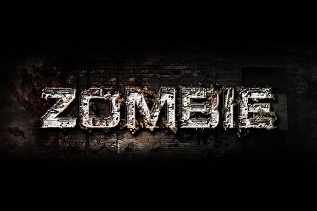 万圣节恐怖惊悚装饰特效PS字体样式 Halloween Horror Photoshop Layer Styles插图(4)