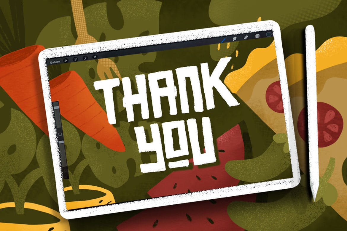 iPad必备的手绘插画Procreate干笔刷插图(6)