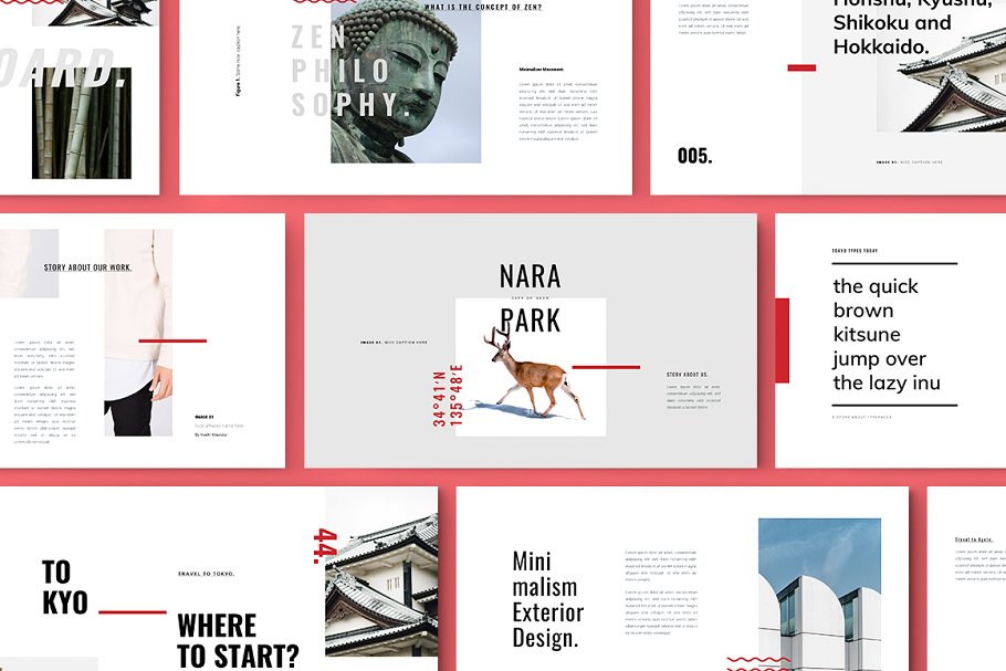 日式性冷淡风创意幻灯片模板 Keynote ROKA Keynote Template插图