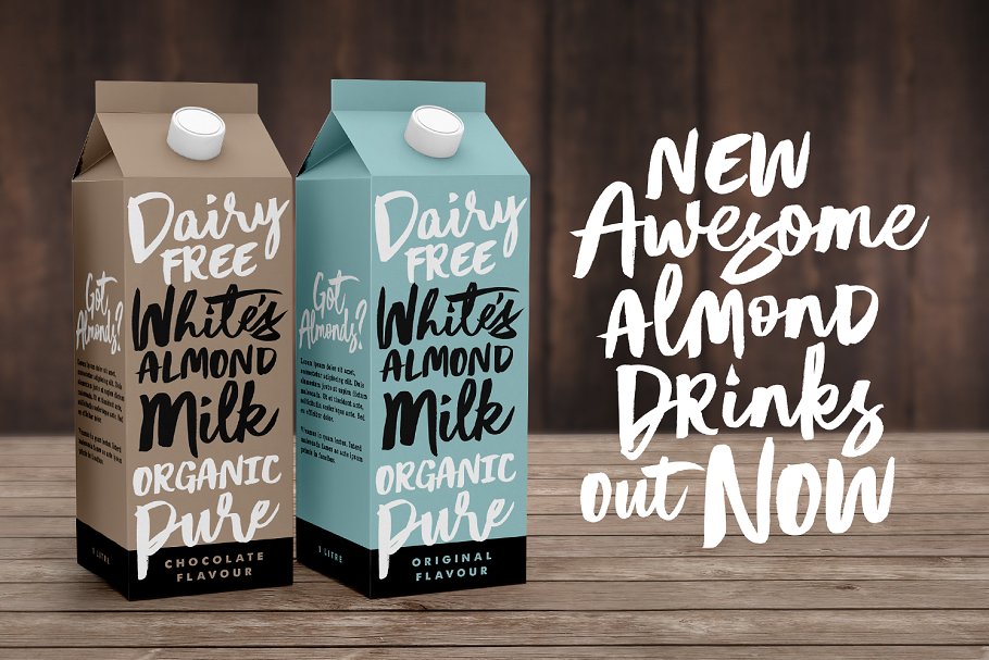 一组质朴有魅力的手绘字体组合 The Wayfaring Font Duo插图(4)