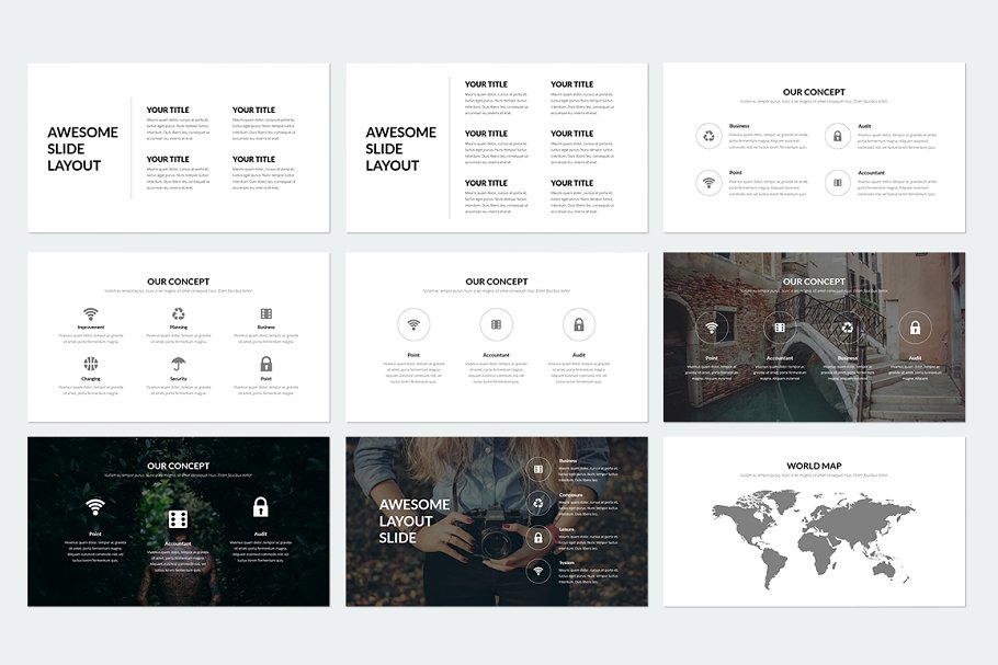 多用途产品服务演示PPT模板 Elegant Powerpoint插图(30)