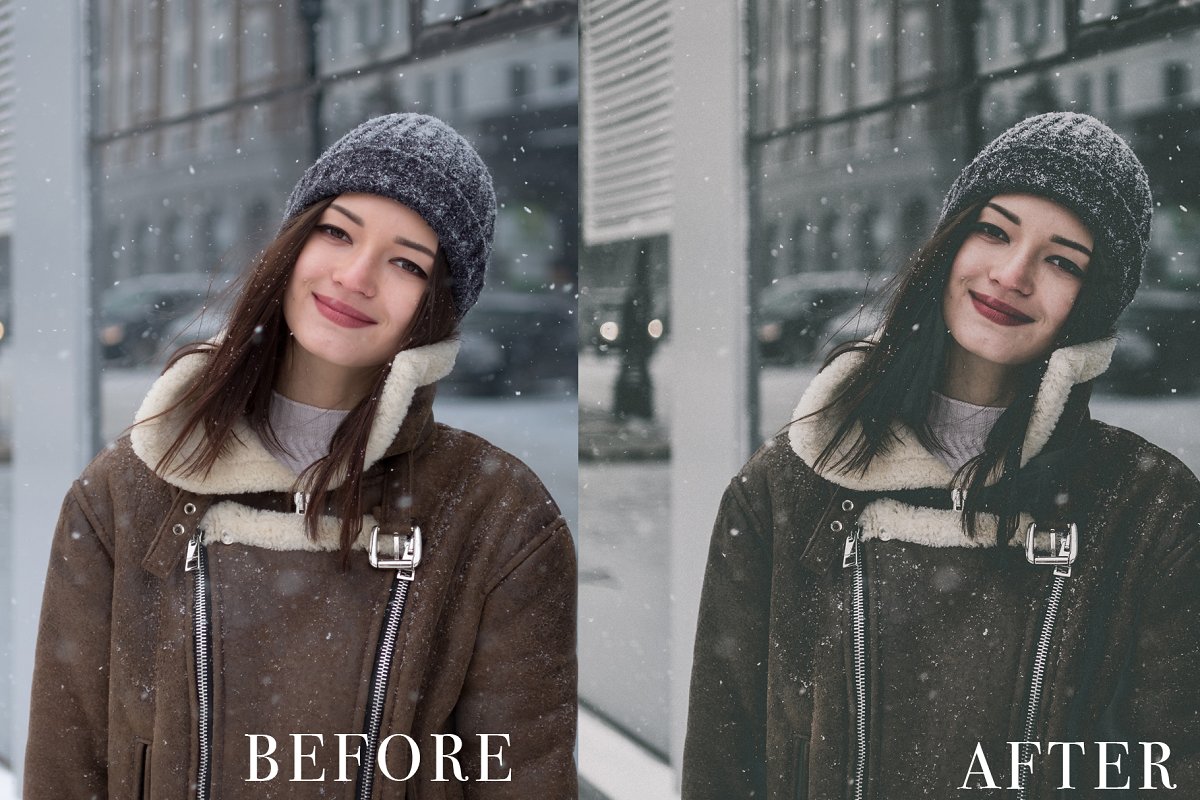 冬季时尚冷光效果Lightroom预设插图(3)