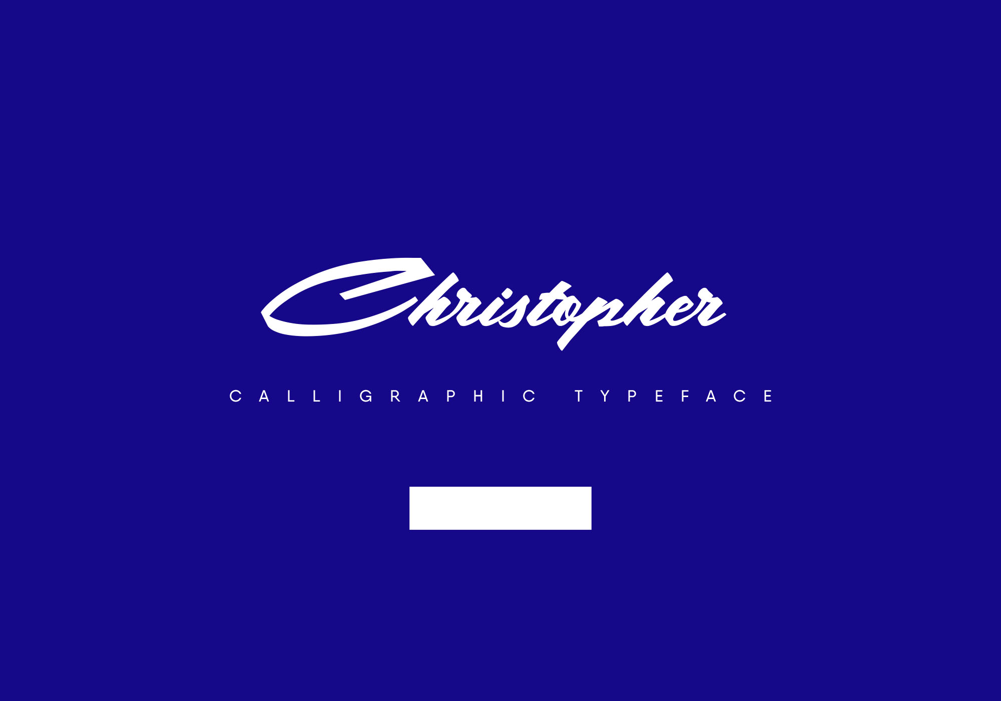 书法/手写风格英文斜体字体 Christopher Calligraphic Typeface插图