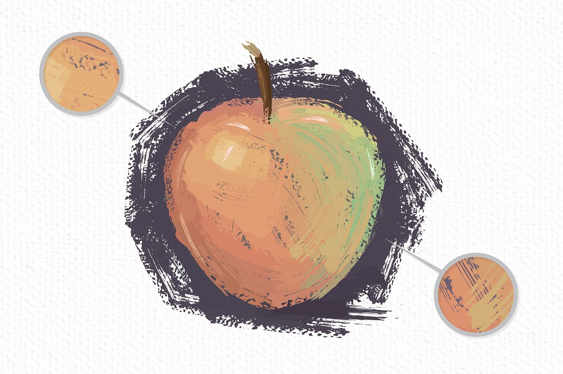 令人惊叹的油画AI笔刷 Outstanding Oil Paint Brushes插图(6)