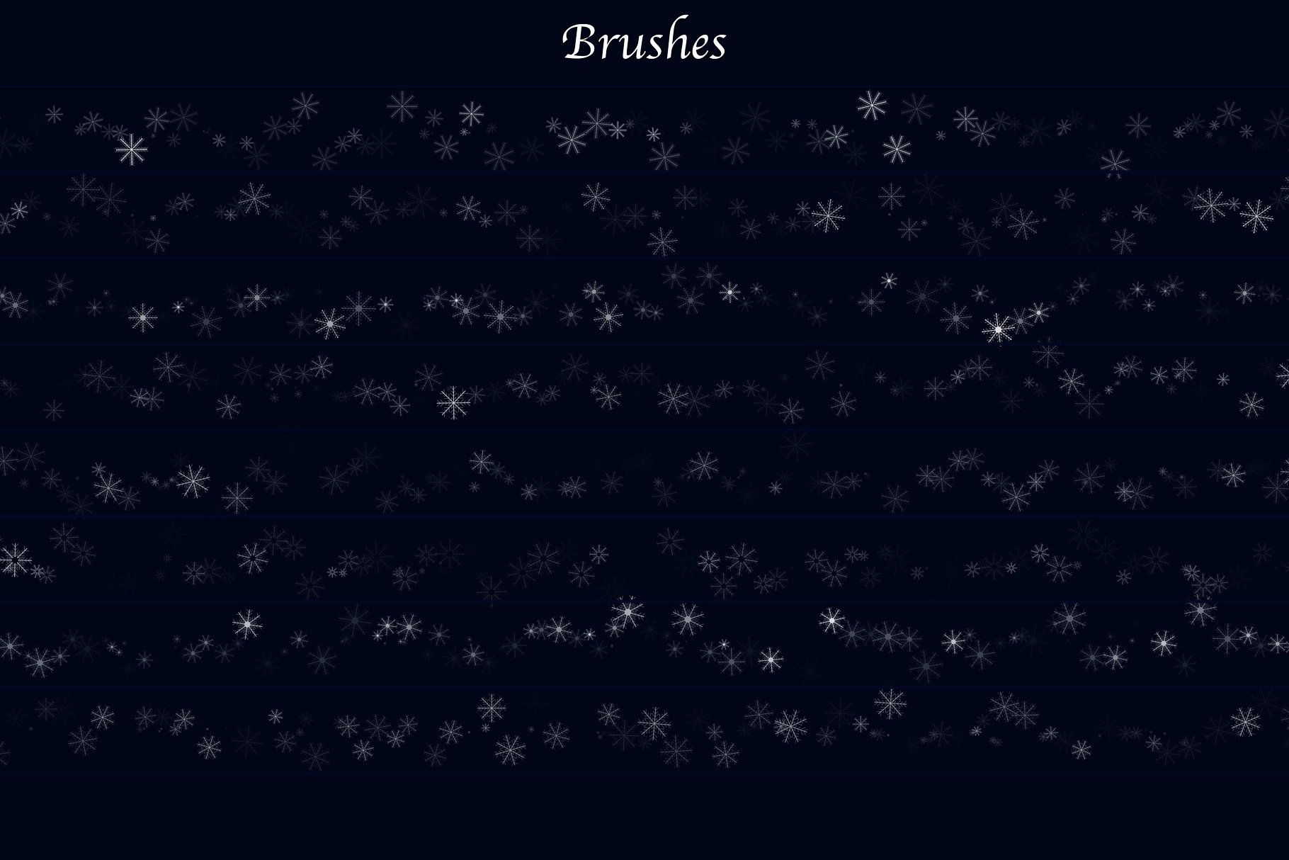 冰雪奇缘冬天主题纹理&笔刷合集[雪花、冰花&闪光] Winter Wonderland for Photoshop插图(9)