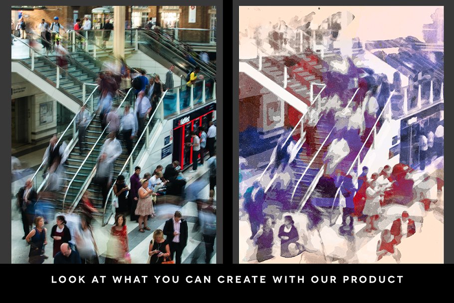 写实水彩画笔PS笔刷 Realistic Brushes插图(1)