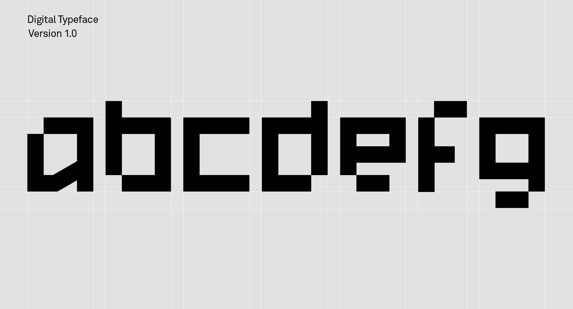 几何像素英文无衬线字体 Stopwatch Free Typeface插图(2)