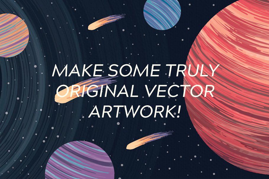 多彩混合油漆AI笔刷 Multi-color, Mixed Paint Brushes插图(4)