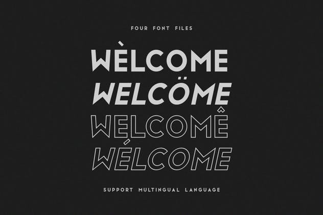 现代，时尚和优雅无衬线英文字体 San Marino // Four Font Files插图(1)