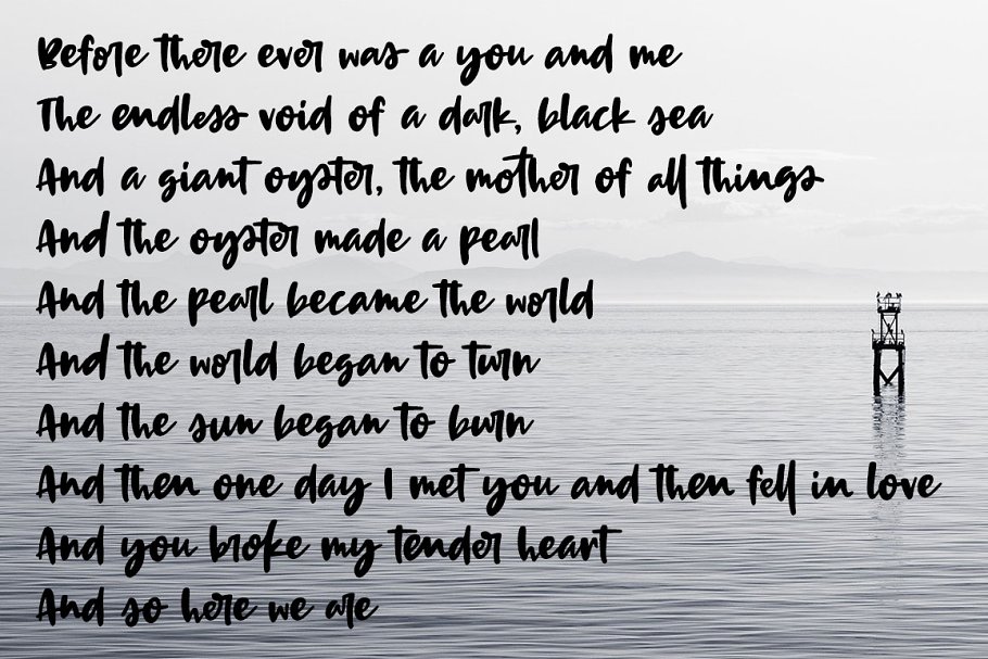 生动有趣的手写英文粗体手写字体 Terrapin: a bold handwriting script插图(5)