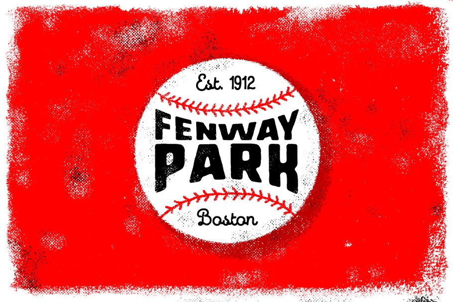 复刻棒球服和球队标志字体 Fenway • Script & Sans + Bonus插图(9)