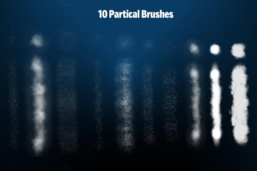 50个Procreate专用的灯光特效笔刷套装插图(4)