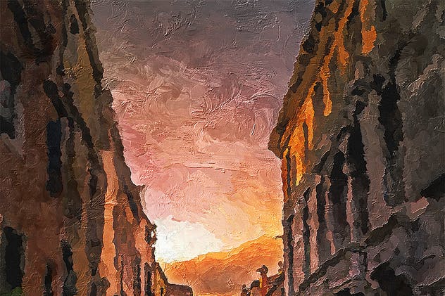 一键生成大师级逼真油画作品效果PS动作 Palette Knife Photoshop Action插图(10)