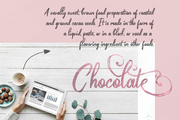 充满爱意独特设计英文手写字体 Pinkalova – Handwritting Script Font插图(7)