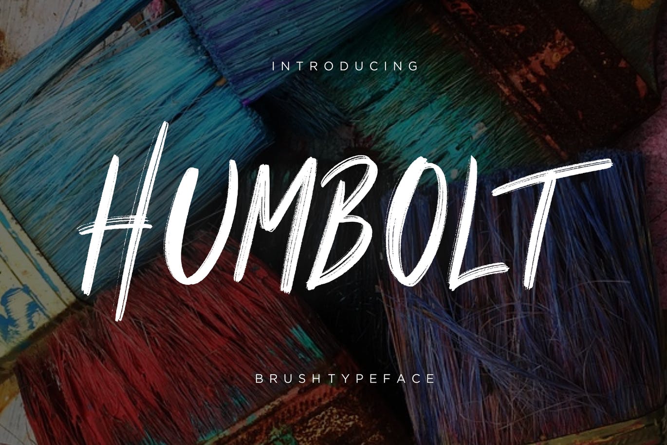 大胆阳刚风格英文手绘画笔字体 Humbolt Brush Typeface插图