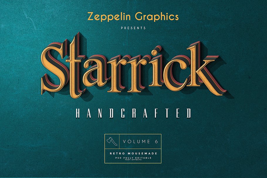 3D文本文字特效合集[1.05GB, 50种效果] 3D Text Effects Bundle Vol.3插图(7)