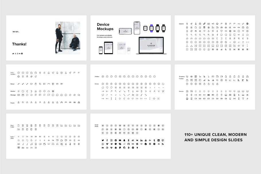 现代简约主义风格Keynote幻灯片模板 VIGO – Keynote Template + Bonus插图(12)