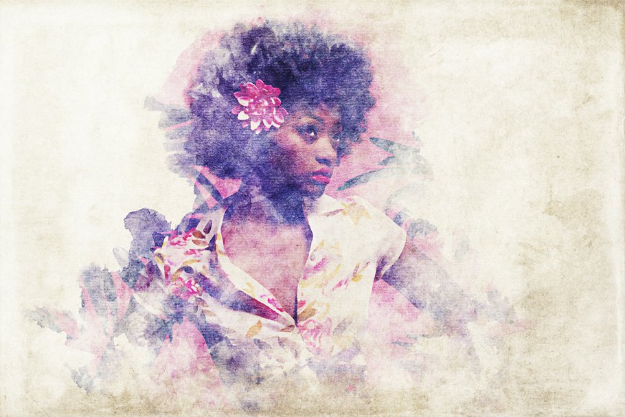 水彩画工作室第05卷-一键生成水彩画PS笔刷 Watercolor Painting Studio Vol. 05插图(7)