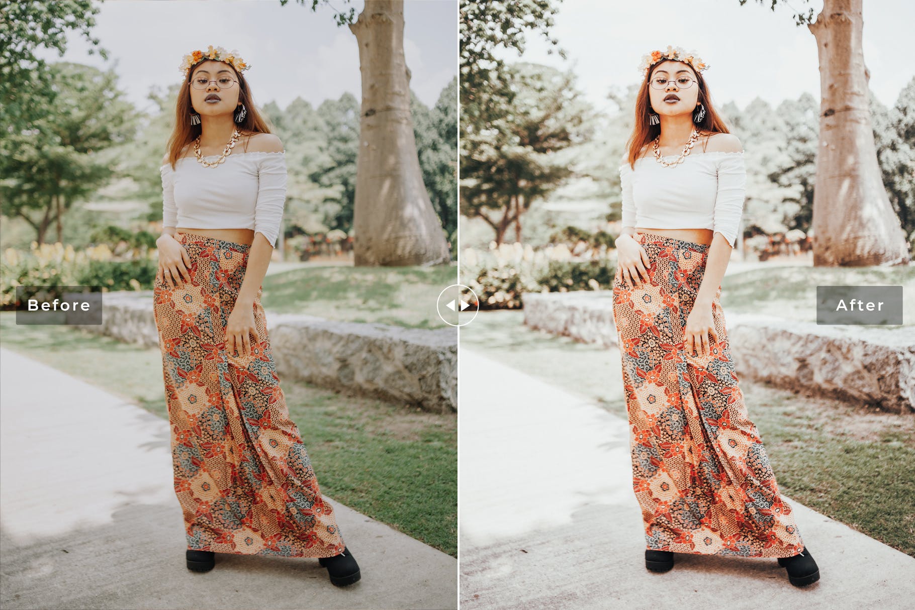 深绿色美感暖色调照片后期加工Lightroom预设 Slumber Mobile & Desktop Lightroom Presets插图(2)