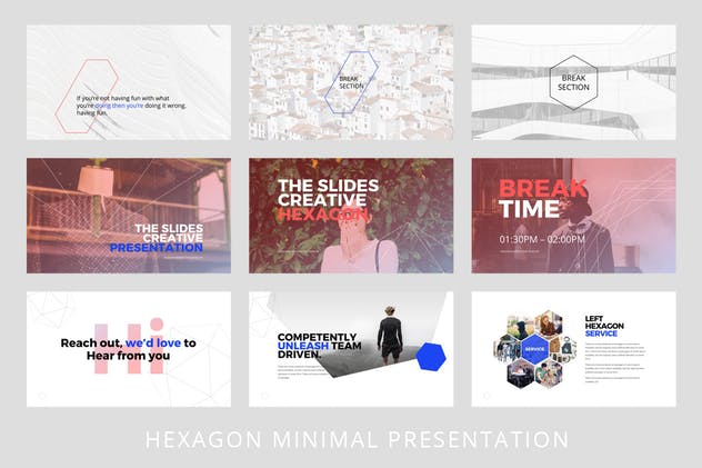 超高品质创业公司路演/项目投标PPT幻灯片模板 Hexagon – Powerpoint Template插图(8)