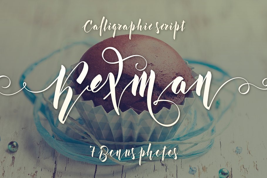 英文手写书法字体 Kexman script + Photo bonus插图