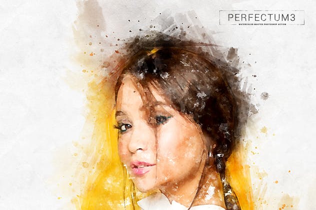 水彩插画大师PS动作 Perfectum 3 – Watercolor Master Photoshop Action插图(4)