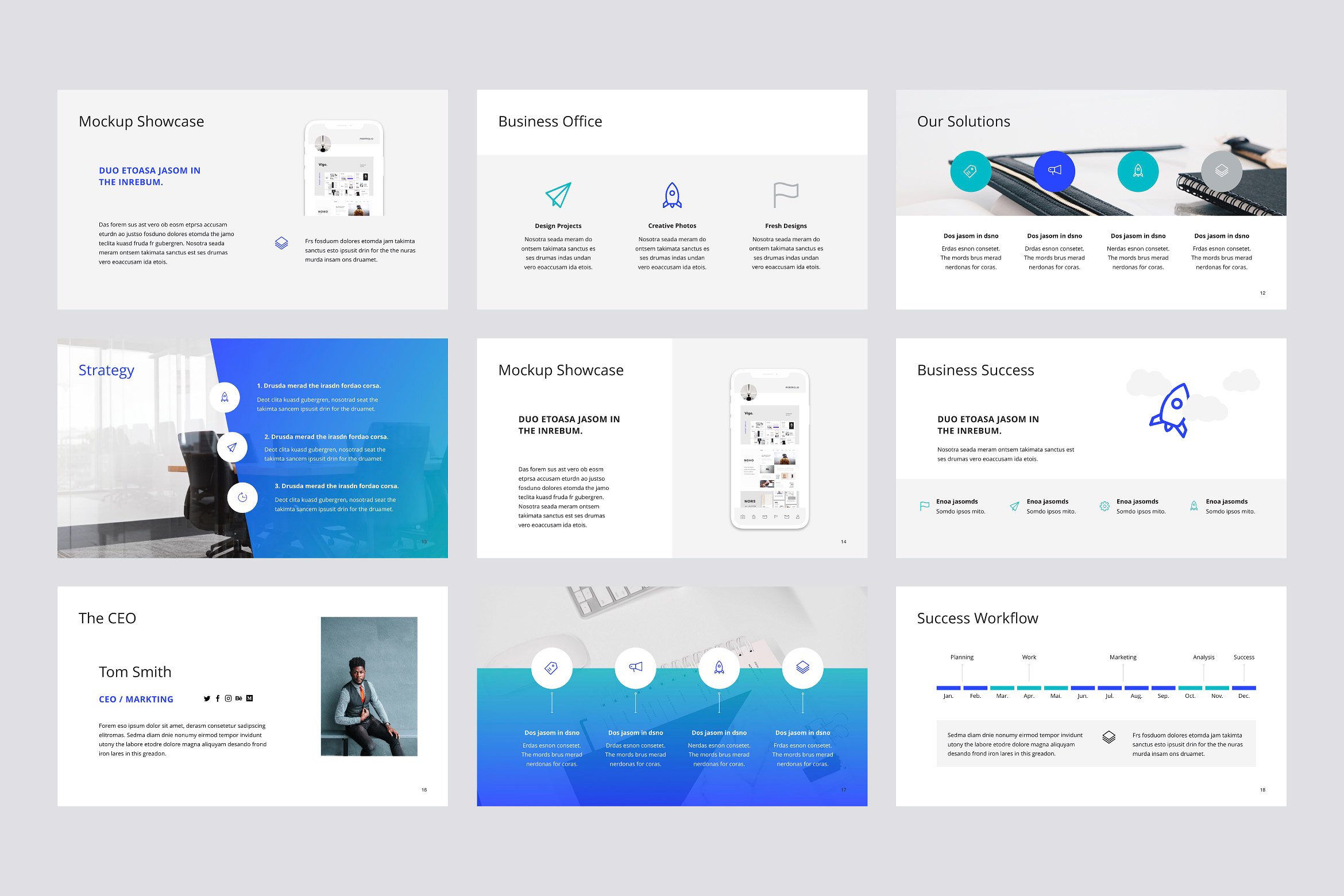 互联网初创企业适用的谷歌幻灯片模板 ARONA  Google Slides Template +Bonus插图(2)