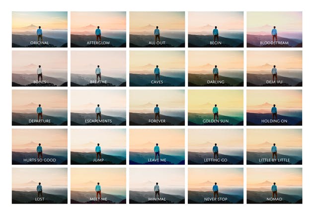 40款风景人物照片滤镜Lightroom预设 40 Traveller Lightroom Profiles and LUTs插图(1)