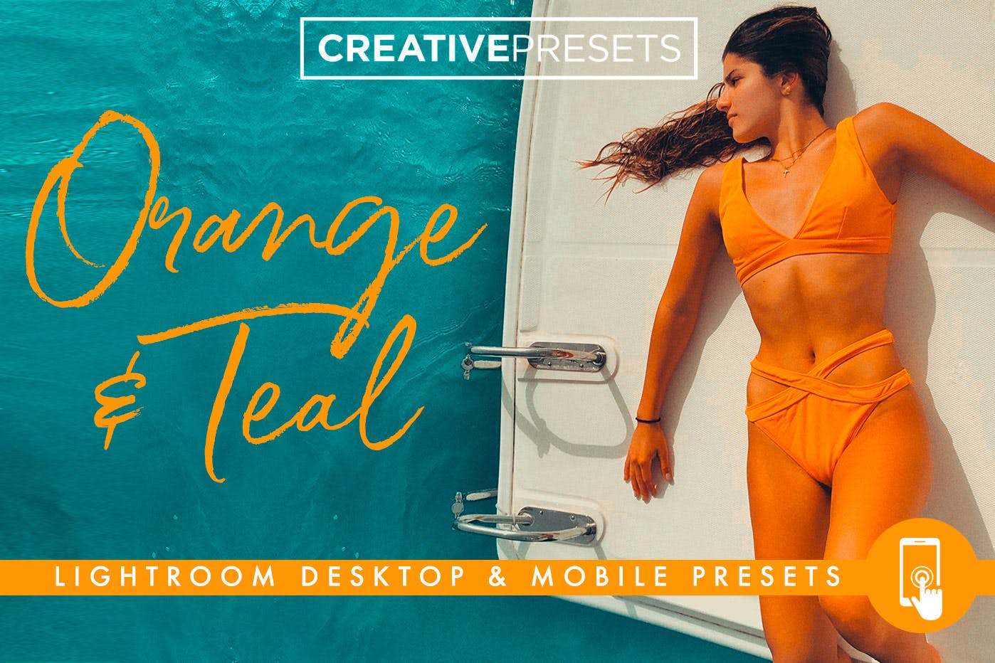 橙色调&浅绿色色调滤镜素材库精选LR预设 Orange and Teal Lightroom Presets Desktop & Mobile插图