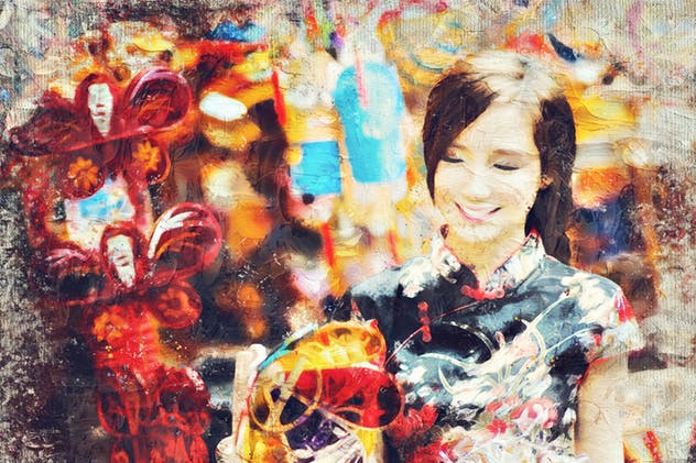 厚涂手法油画效果一键生成PS动作 Impasto Oil Paint Photoshop Action插图(11)