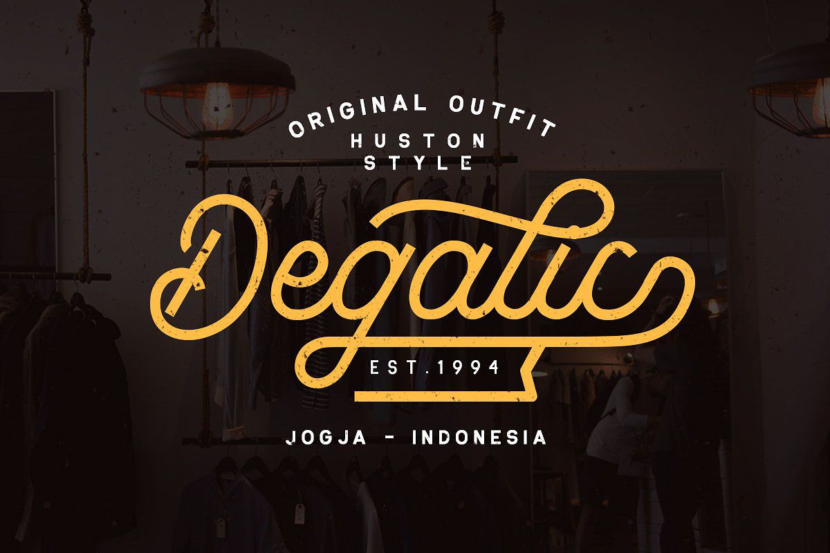 复古设计Monoline风格必备的英文画笔字体 Madgue Monoline Script Font插图(2)