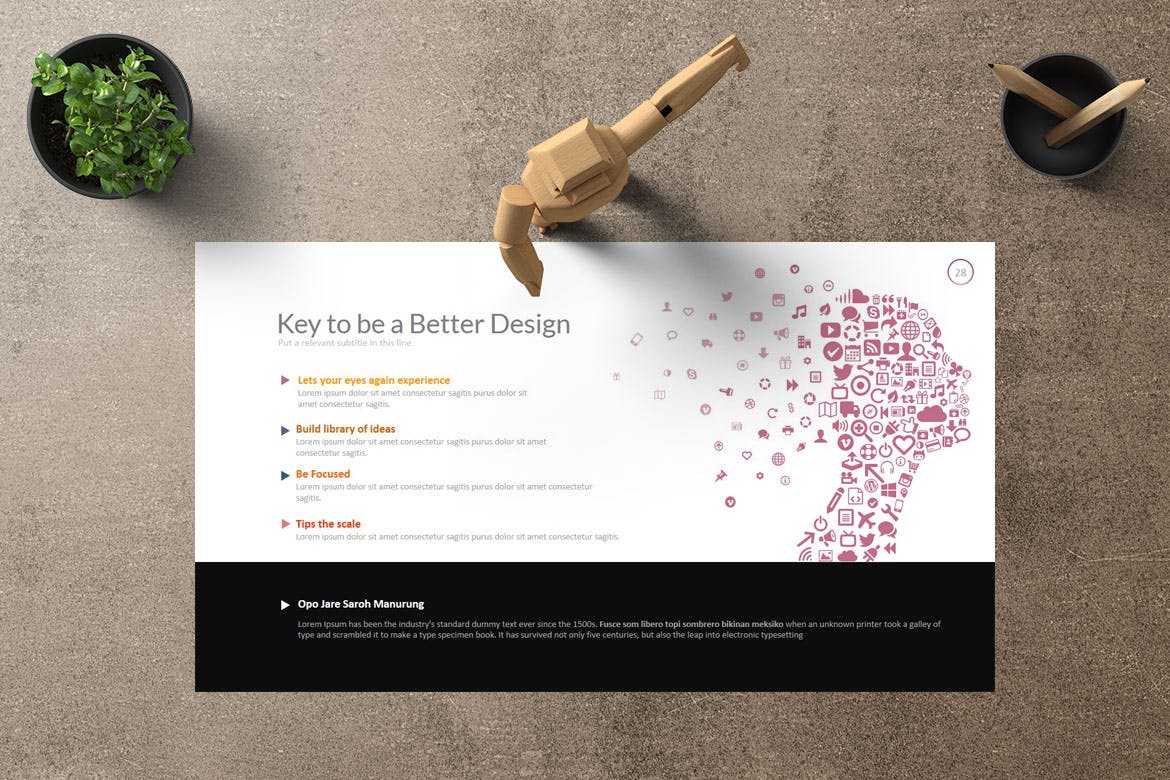 创意企业介绍企业宣传素材库精选PPT模板 MERRY GO Powerpoint插图(4)