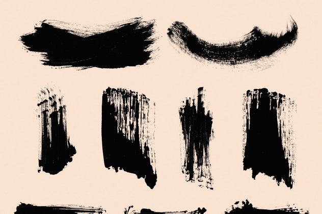 111个非凡令人着迷的PS画笔笔刷 Swirls & Strokes Brushes Set插图(14)