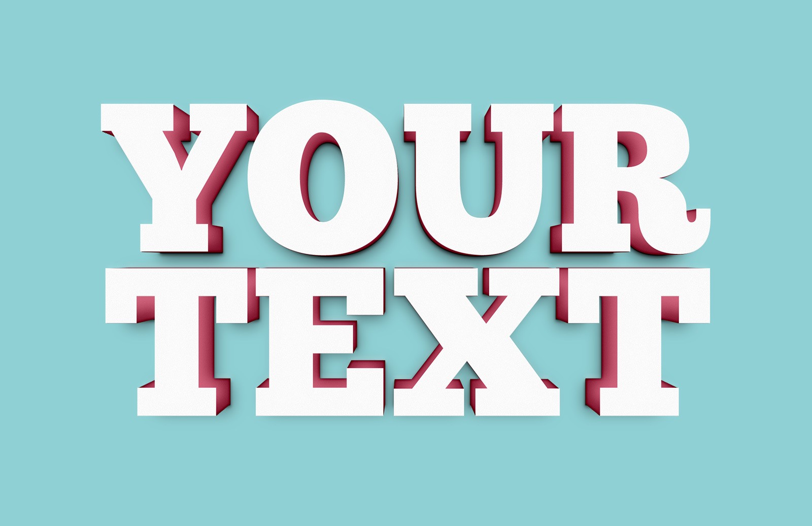 PS 超逼真立体 3D 文字样式 3D Text Effect for Photoshop插图(2)