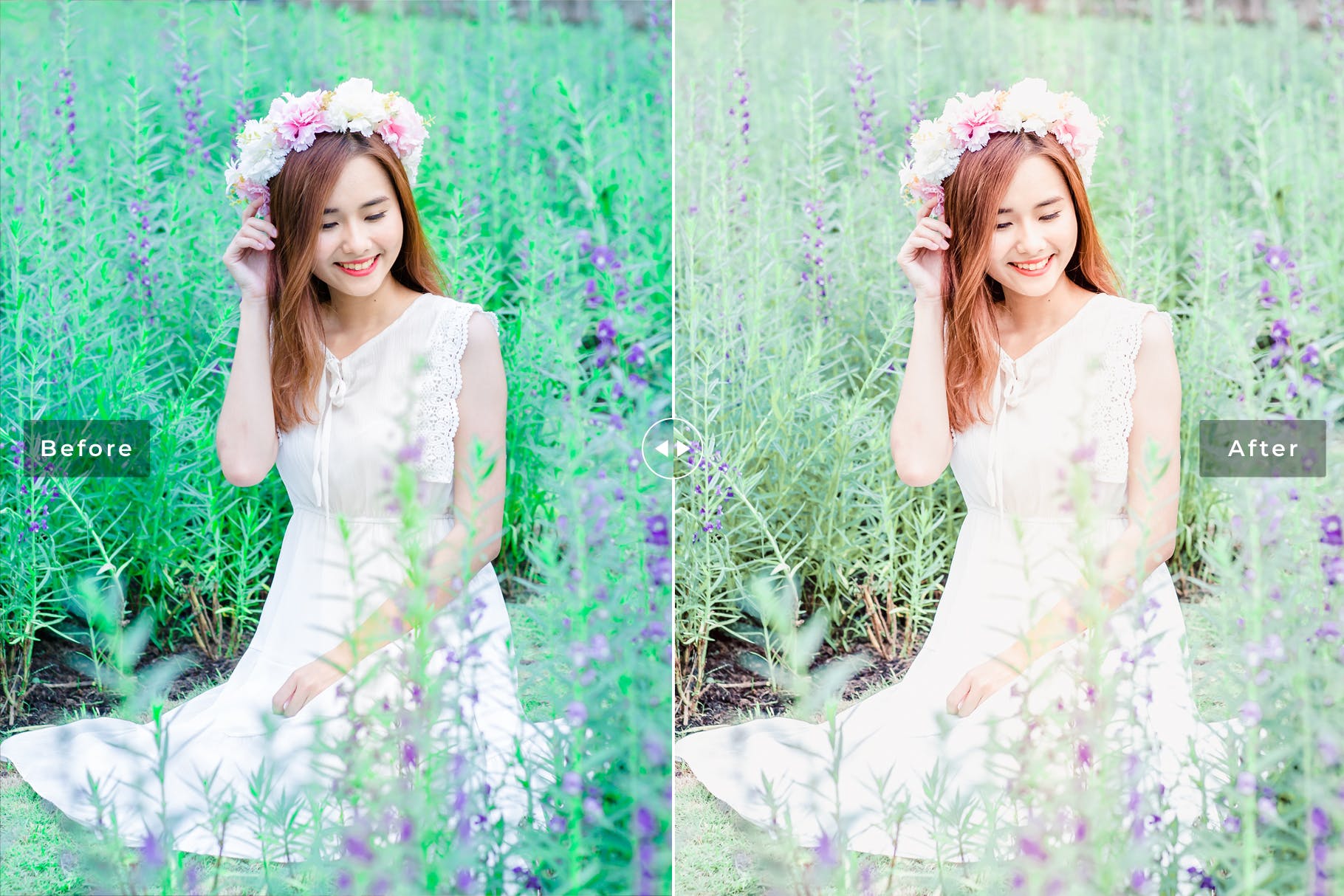 日韩风人像照片后期处理LR调色预设 Korean Mobile & Desktop Lightroom Presets插图(2)