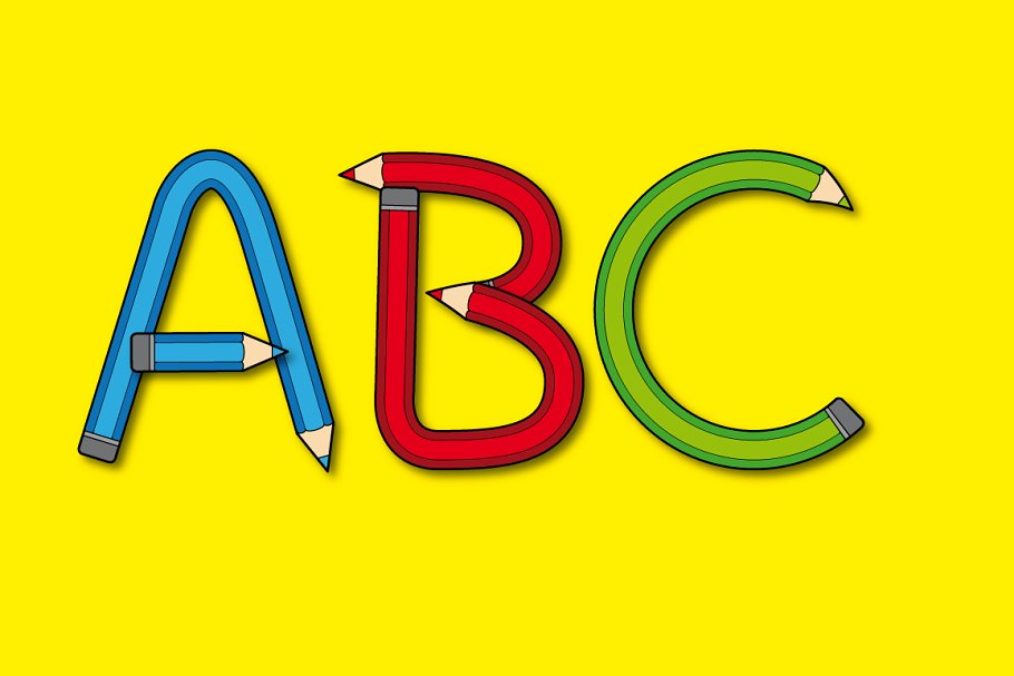 铅笔图案AI笔刷 Pencil Pattern Brushes插图